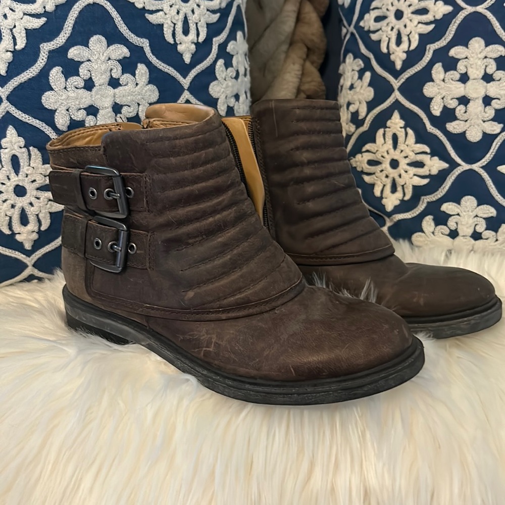 Nine West Leather Ankle Boots
